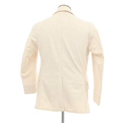 【中古】アナトミカ ANATOMICA コットン ストライプ 3B テーラードジャケット オフホワイト系xラベンダー【サイズ50】【 状態ランクB 】【 メンズ 】