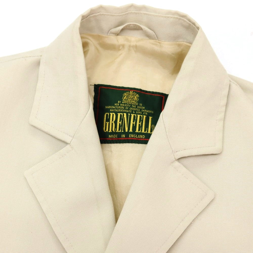 【中古】グレンフェル GRENFELL ポリエステルコットン 3B テーラードジャケット サンドベージュ【サイズ42】【 状態ランクC 】【 メンズ 】