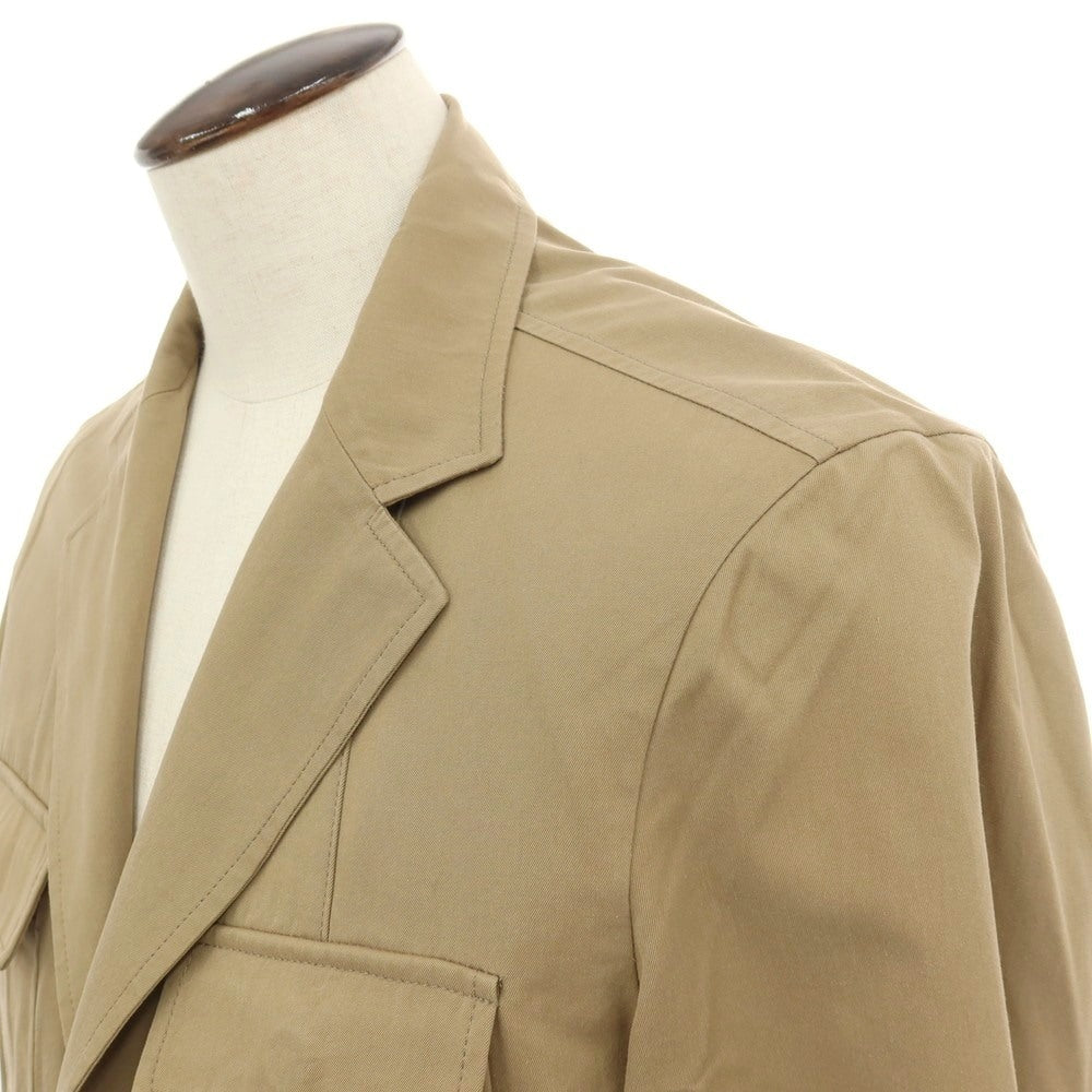 【中古】ベルベスト Belvest コットン サファリジャケット ダークベージュ【サイズ50 7R】【 状態ランクC 】【 メンズ 】