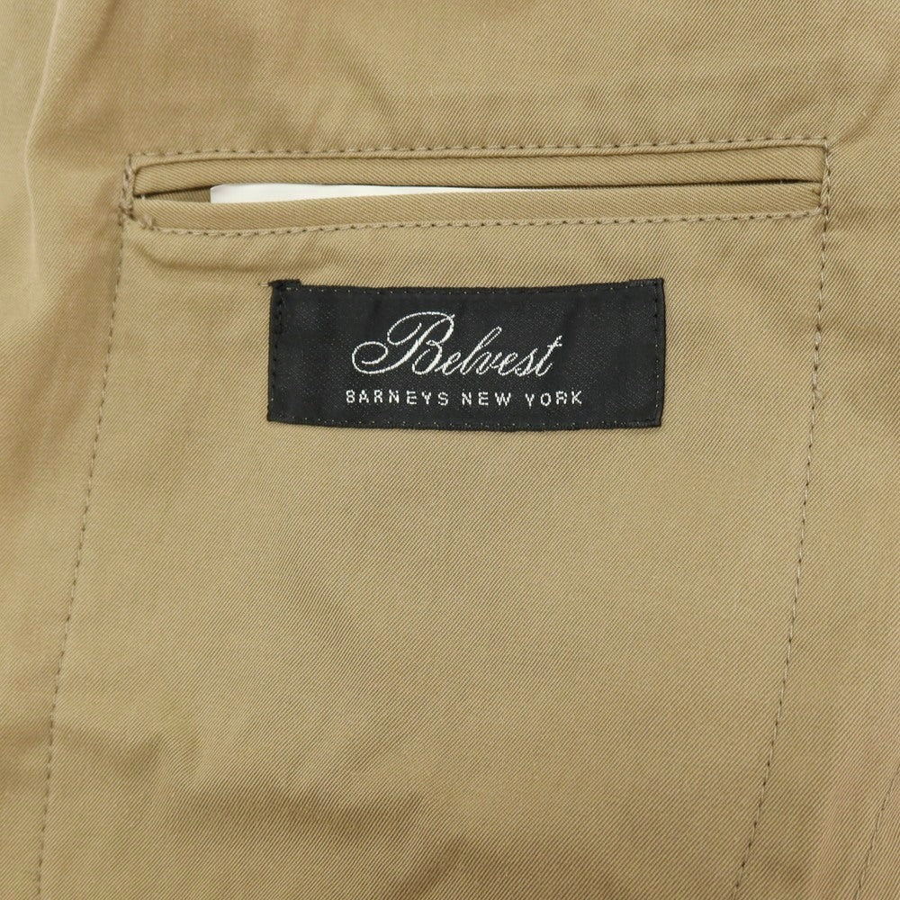 【中古】ベルベスト Belvest コットン サファリジャケット ダークベージュ【サイズ50 7R】【 状態ランクC 】【 メンズ 】