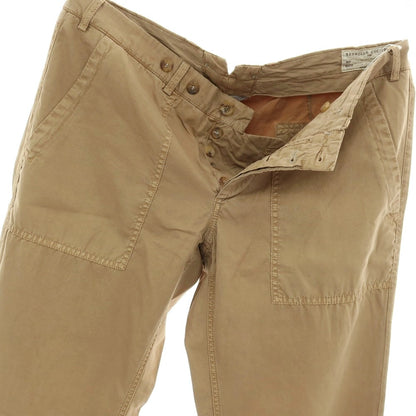 【中古】ブルネロクチネリ Brunello Cucinelli コットン カジュアルスラックスパンツ ブラウンベージュ系【サイズ50】【 状態ランクB 】【 メンズ 】