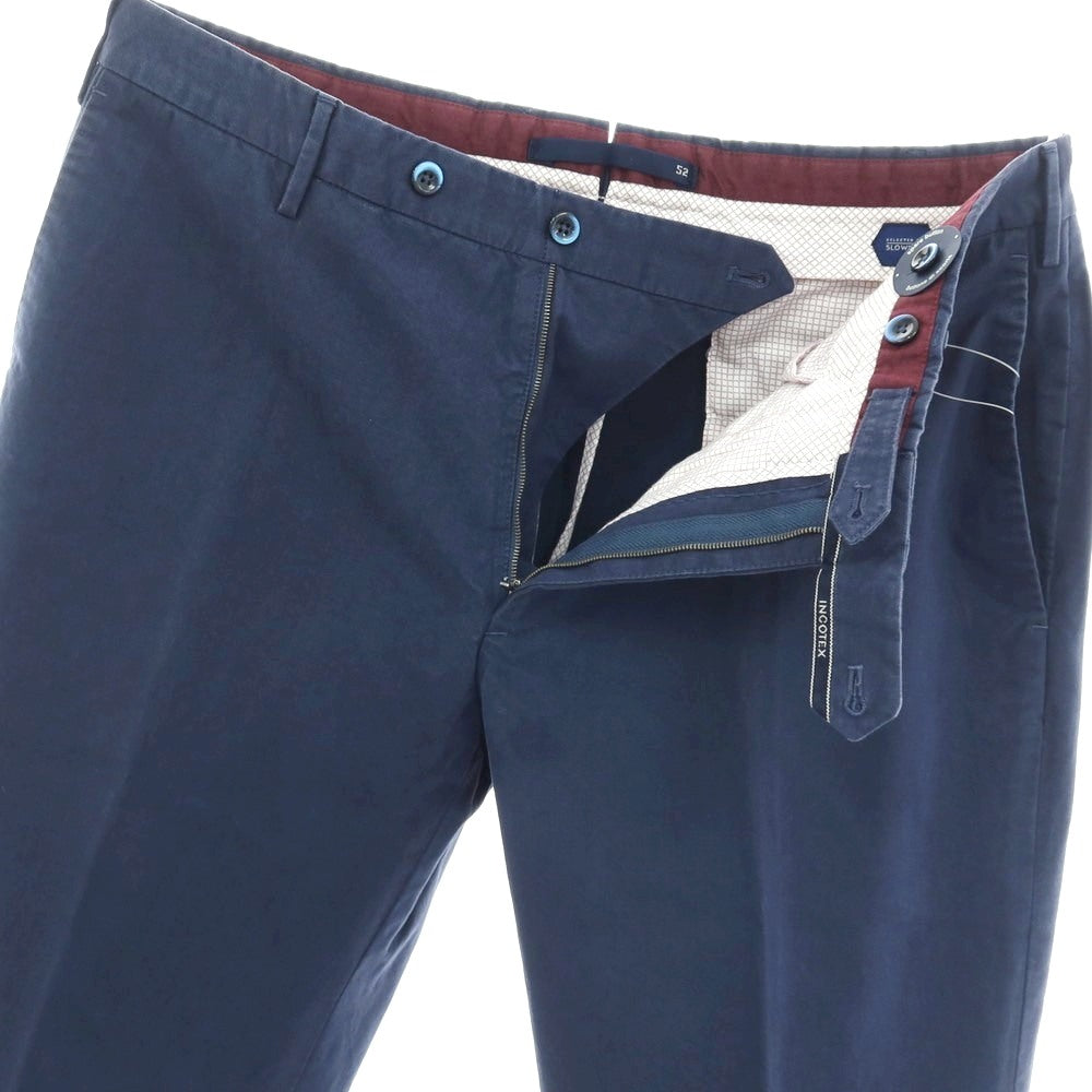 【SALE30%OFF/返品不可】【中古】インコテックス INCOTEX コットン カジュアルスラックスパンツ ネイビー【 サイズ52 】【 状態ランクB 】【 メンズ 】
