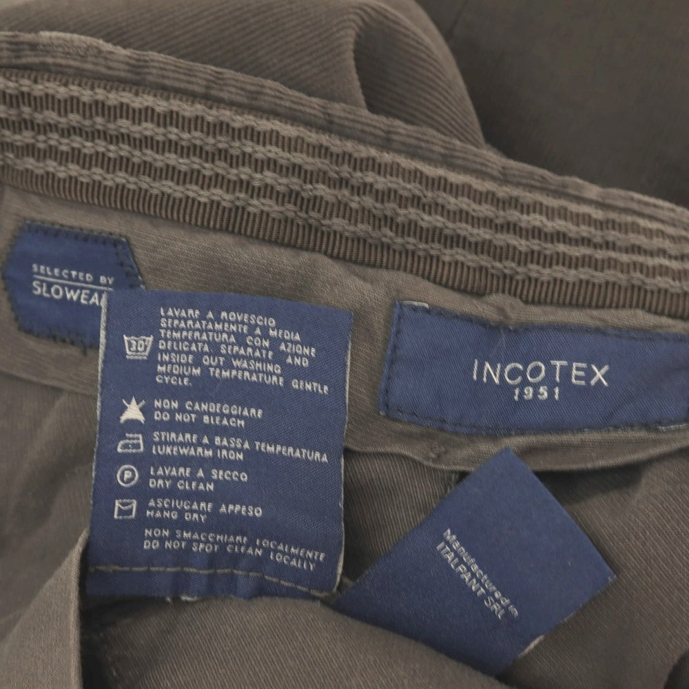 【中古】インコテックス INCOTEX コットン 細畝 コーデュロイパンツ トープ系【サイズ36】【 状態ランクD 】【 メンズ 】