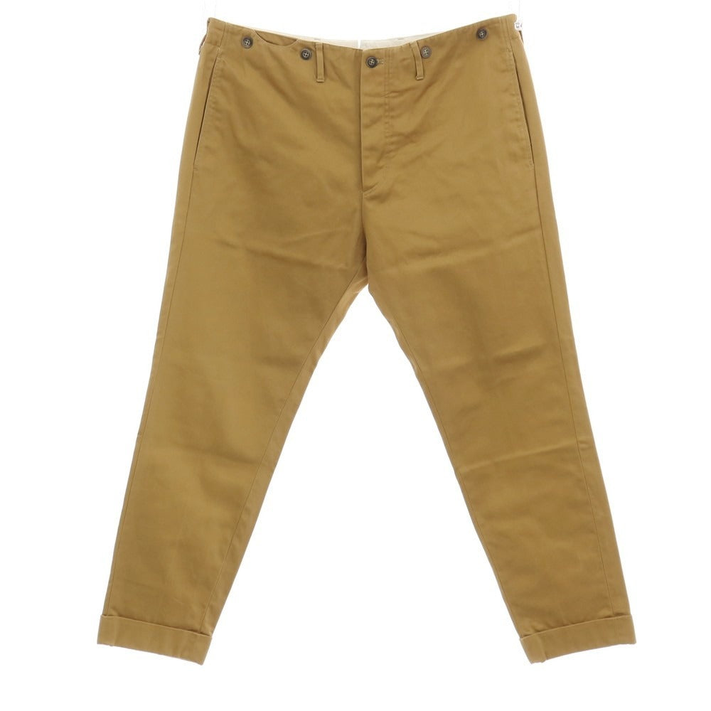 【中古】ピーティーゼロウーノ PT01 BEAMS F別注 MARINE CHINO コットン チノパンツ イエローオーカー系【サイズ52】【 状態ランクB 】【 メンズ 】
