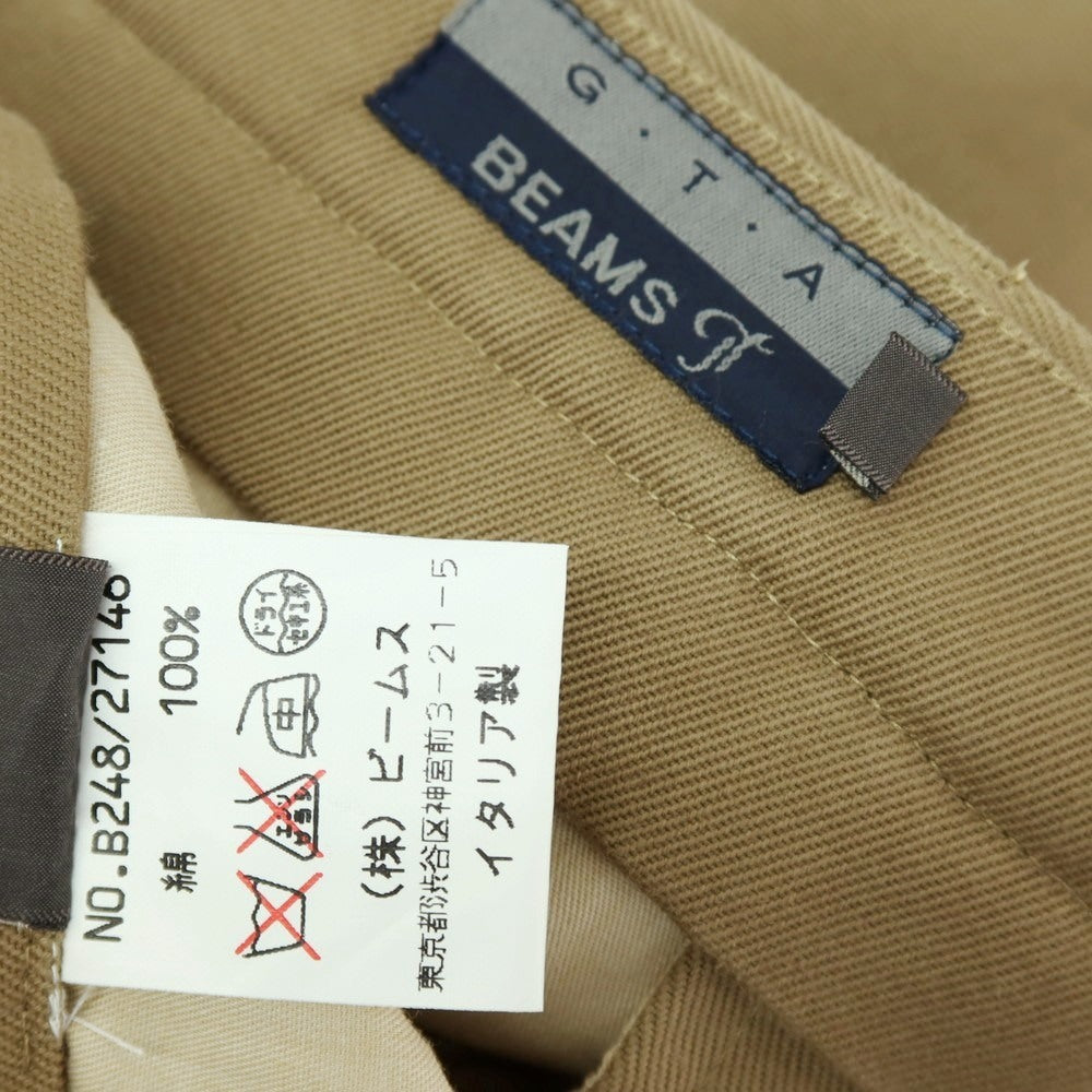 【中古】ジーティーアー G.T.A BEAMS F別注 コットン チノパンツ オリーブカーキ【サイズ50】【 状態ランクA 】【 メンズ 】