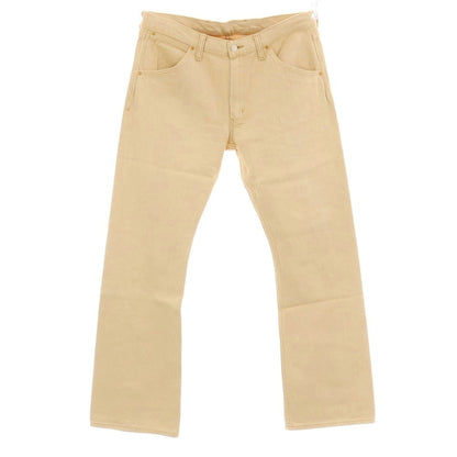 【中古】ラングラー Wrangler コットン セミフレアシルエット デニムパンツ ベージュ【サイズ33】【 状態ランクA 】【 メンズ 】