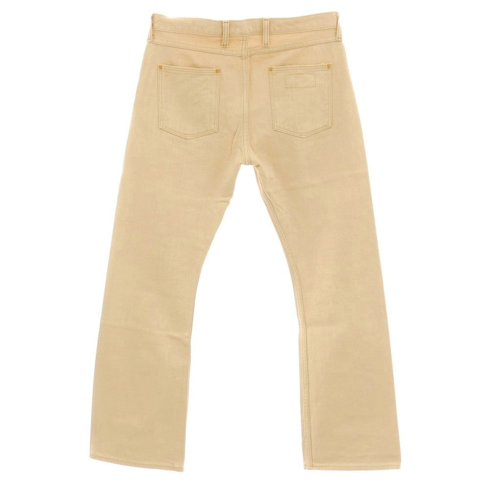 【中古】ラングラー Wrangler コットン セミフレアシルエット デニムパンツ ベージュ【サイズ33】【 状態ランクA 】【 メンズ 】
