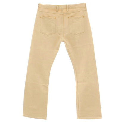 【中古】ラングラー Wrangler コットン セミフレアシルエット デニムパンツ ベージュ【サイズ33】【 状態ランクA 】【 メンズ 】