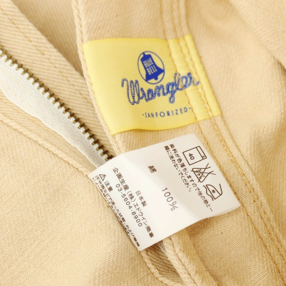 【中古】ラングラー Wrangler コットン セミフレアシルエット デニムパンツ ベージュ【サイズ33】【 状態ランクA 】【 メンズ 】