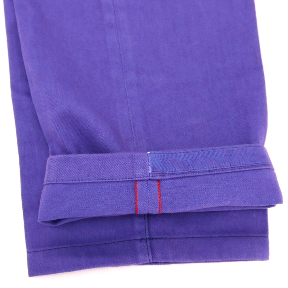 【中古】【未使用】キートン Kiton コットン デニムパンツ パープル【サイズ37】【 状態ランクS 】【 メンズ 】