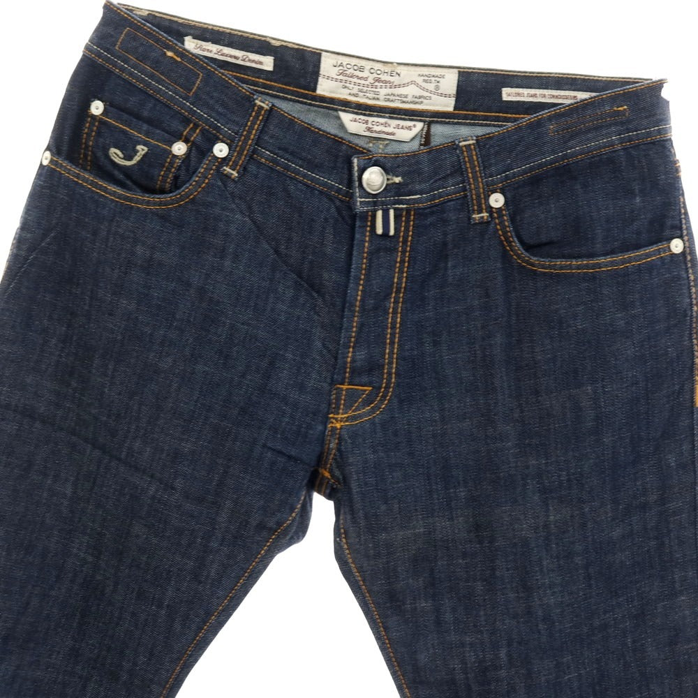 【中古】ヤコブコーエン JACOB COHEN J622 コットン デニムパンツ ジーンズ ネイビー【サイズ36】【 状態ランクB 】【 メンズ 】