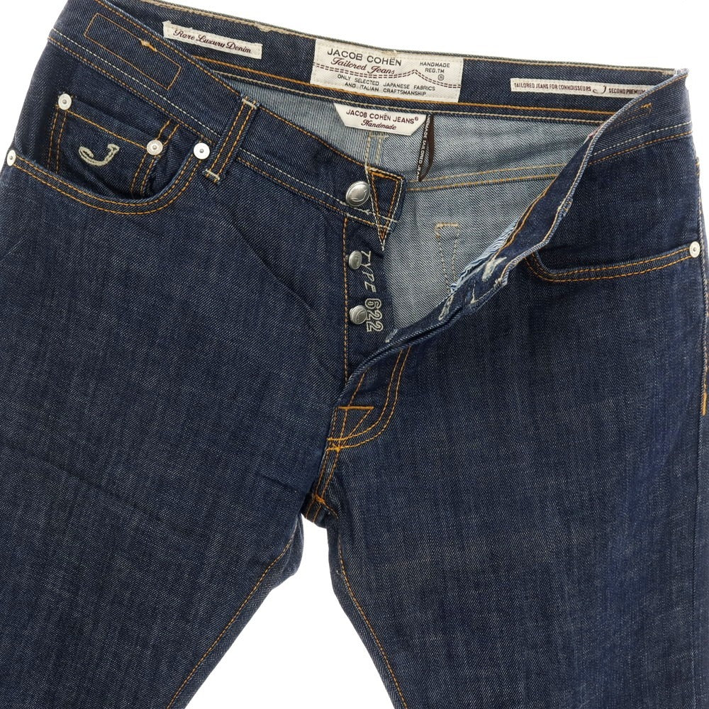 【中古】ヤコブコーエン JACOB COHEN J622 コットン デニムパンツ ジーンズ ネイビー【サイズ36】【 状態ランクB 】【 メンズ 】