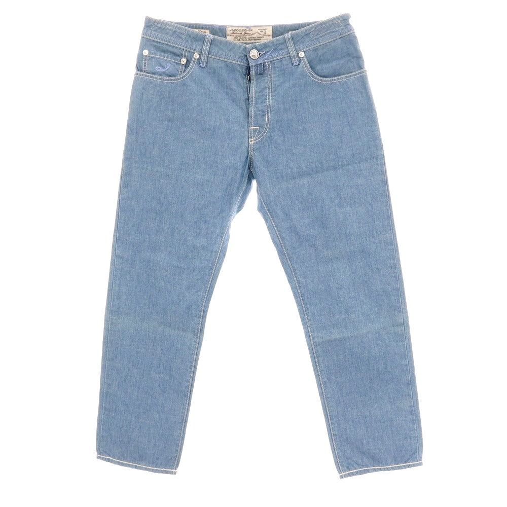 【中古】ヤコブコーエン JACOB COHEN J688 コットン 5ポケットパンツ ライトブルー【サイズ35】【 状態ランクC 】【 メンズ 】