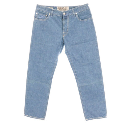 【中古】ヤコブコーエン JACOB COHEN J688 コットン 5ポケットパンツ ライトブルー【サイズ35】【 状態ランクC 】【 メンズ 】