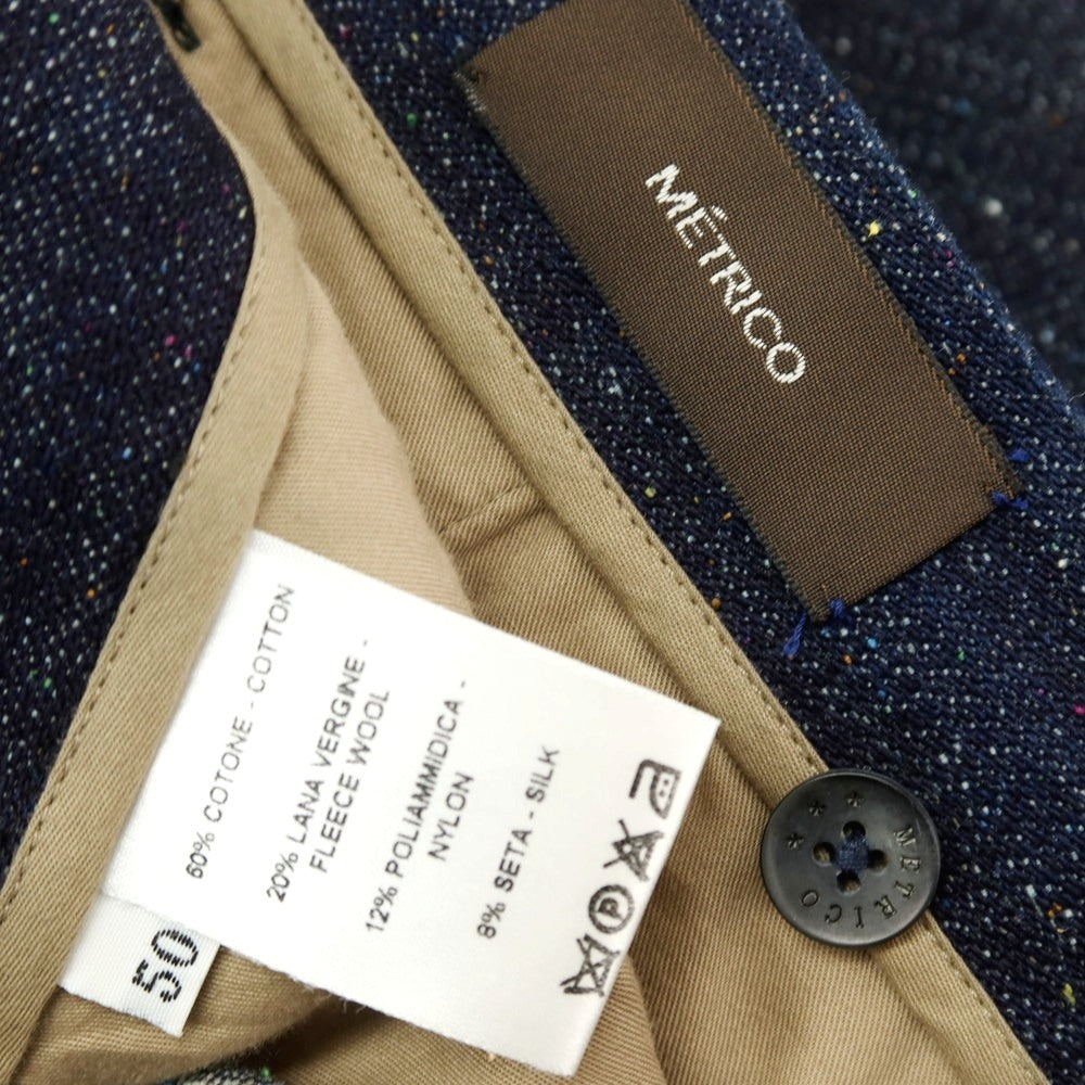 【中古】メトリコ METRICO コットンウールナイロンシルク デニムパンツ ネイビーxマルチカラー【サイズ50】【 状態ランクA 】【 メンズ 】