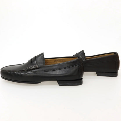 【中古】【未使用】サントーニ Santoni デニム系 ローファー ブラック【サイズ7 F】【 状態ランクS 】【 メンズ 】