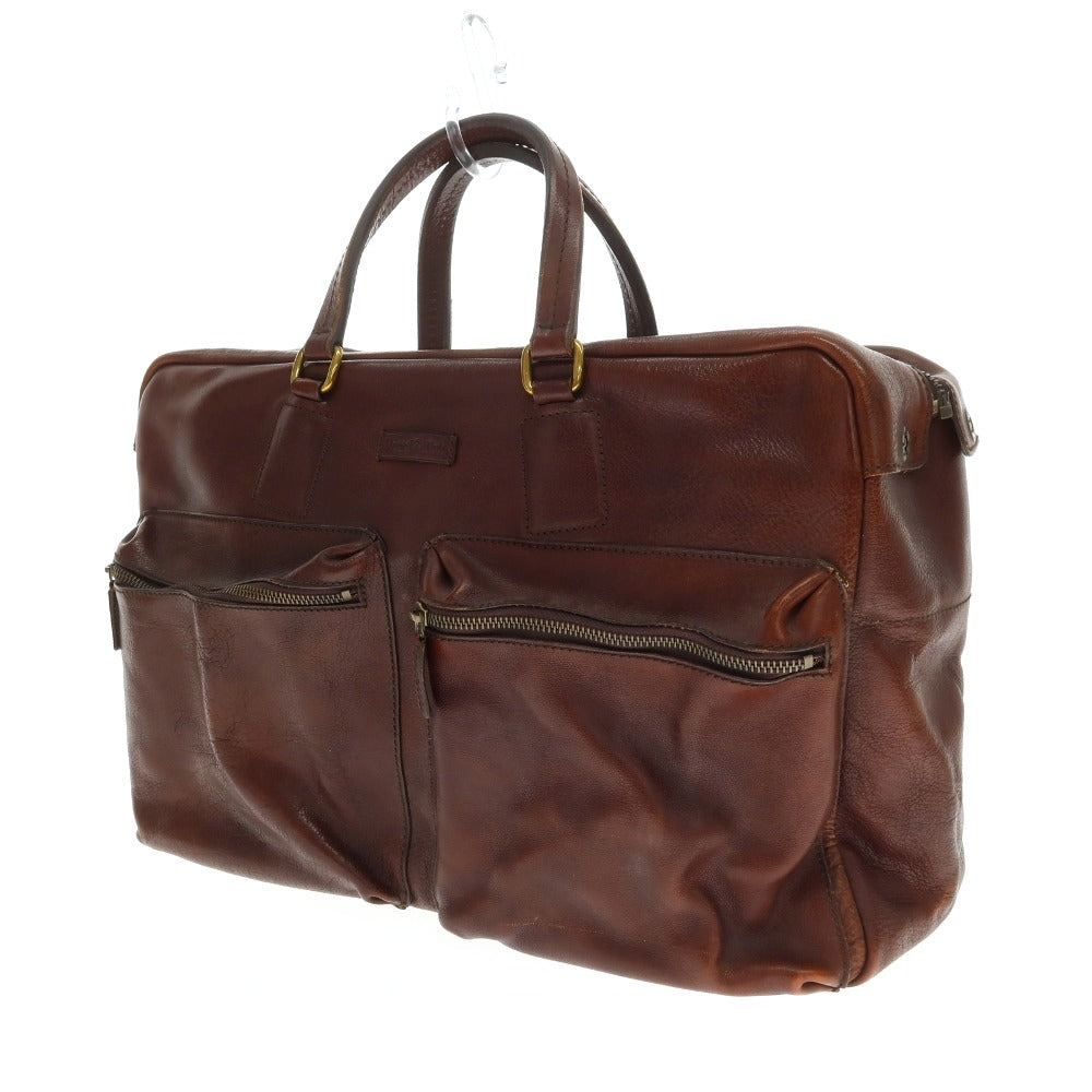 【中古】ダニエルアンドボブ Daniel &amp; Bob レザー ボストンバッグ ブラウン【 状態ランクC 】【 メンズ 】
