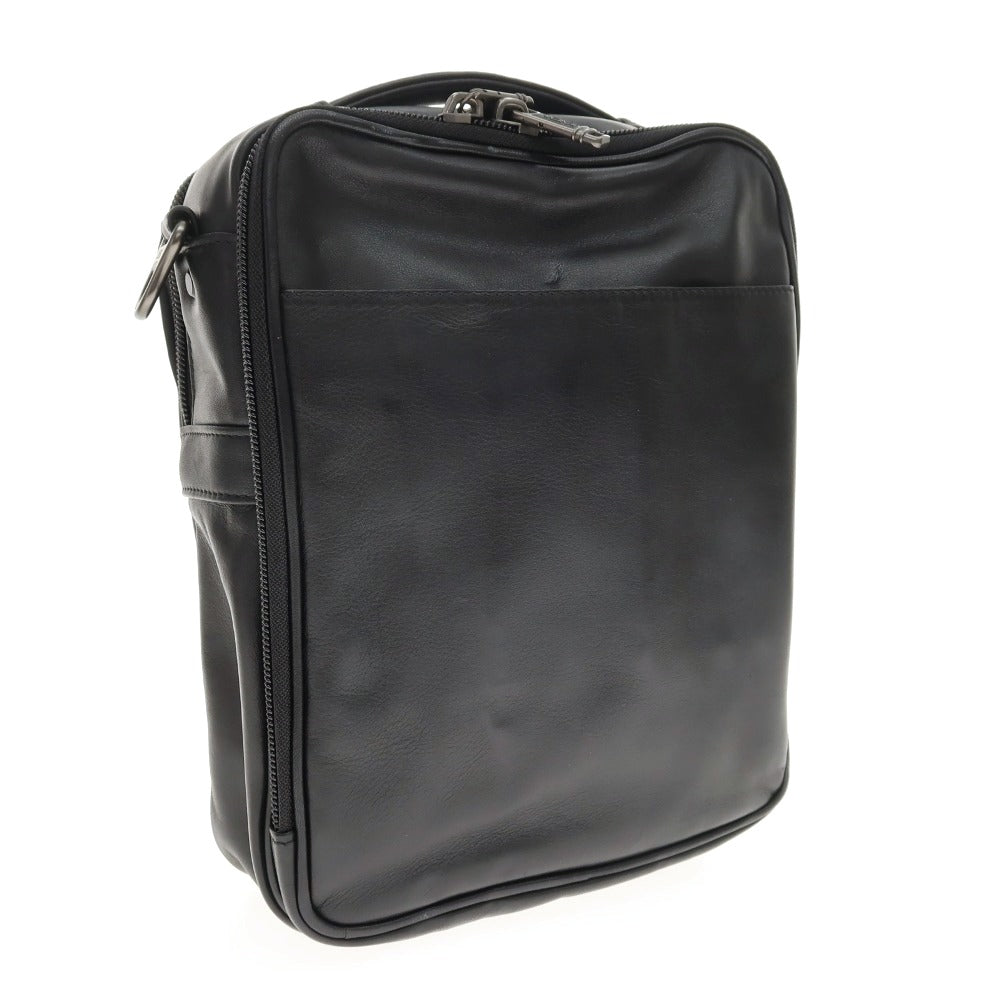 【中古】トゥミ TUMI 92106D4 レザー ショルダーバッグ ブラック【 状態ランクB 】【 メンズ 】