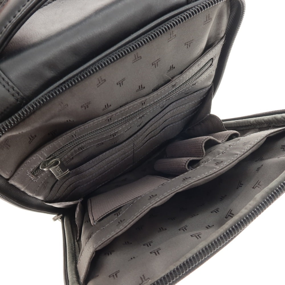 【中古】トゥミ TUMI 92106D4 レザー ショルダーバッグ ブラック【 状態ランクB 】【 メンズ 】
