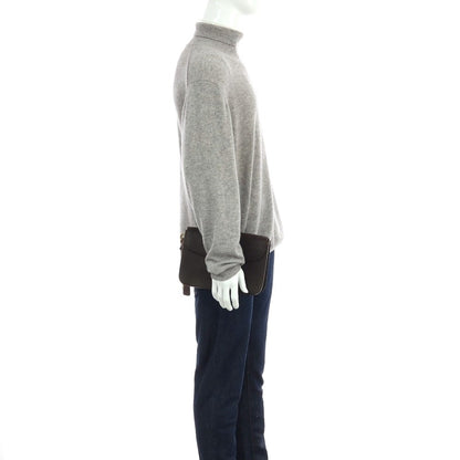 【中古】フェリージ Felisi 17-70 レザー クラッチバッグ ダークブラウン【 状態ランクA 】【 メンズ 】
