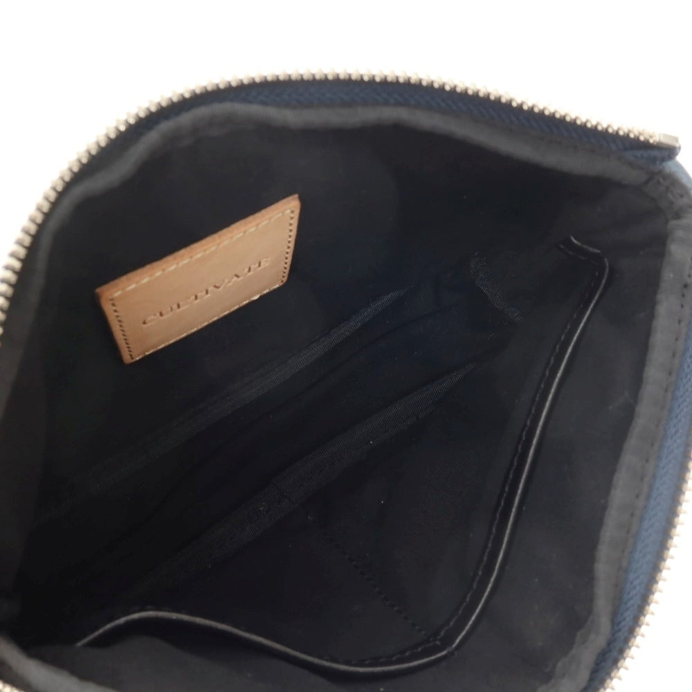 【中古】カルティベイト CULTIVATE CV20sssp010 レザー クラッチバッグ ライトネイビー【 状態ランクA 】【 メンズ 】