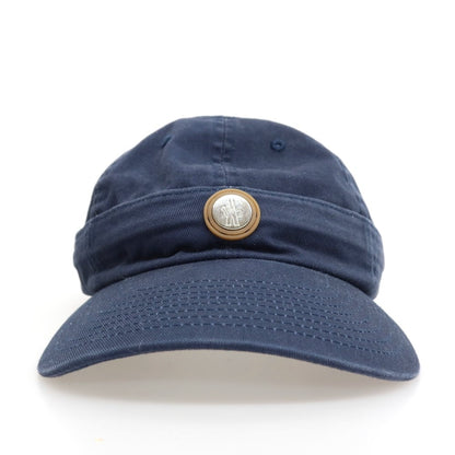 【中古】モンクレール MONCLER 2WAY ツイルコットン キャップ 帽子 ネイビー【サイズONE SIZE】【 状態ランクC 】【 メンズ 】