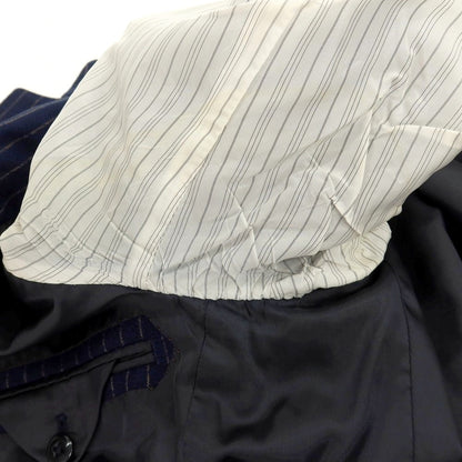 【中古】グリーンレーベルリラクシング green label relaxing ウール ストライプ 2B テーラードジャケット ネイビーxベージュ【サイズ44】【 状態ランクC 】【 メンズ 】
