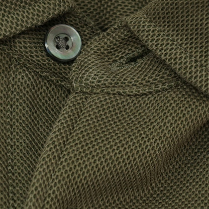 【中古】ユナイテッドアローズ UNITED ARROWS ポリエステルコットン 半袖ポロシャツ オリーブ【サイズS】【 状態ランクC 】【 メンズ 】