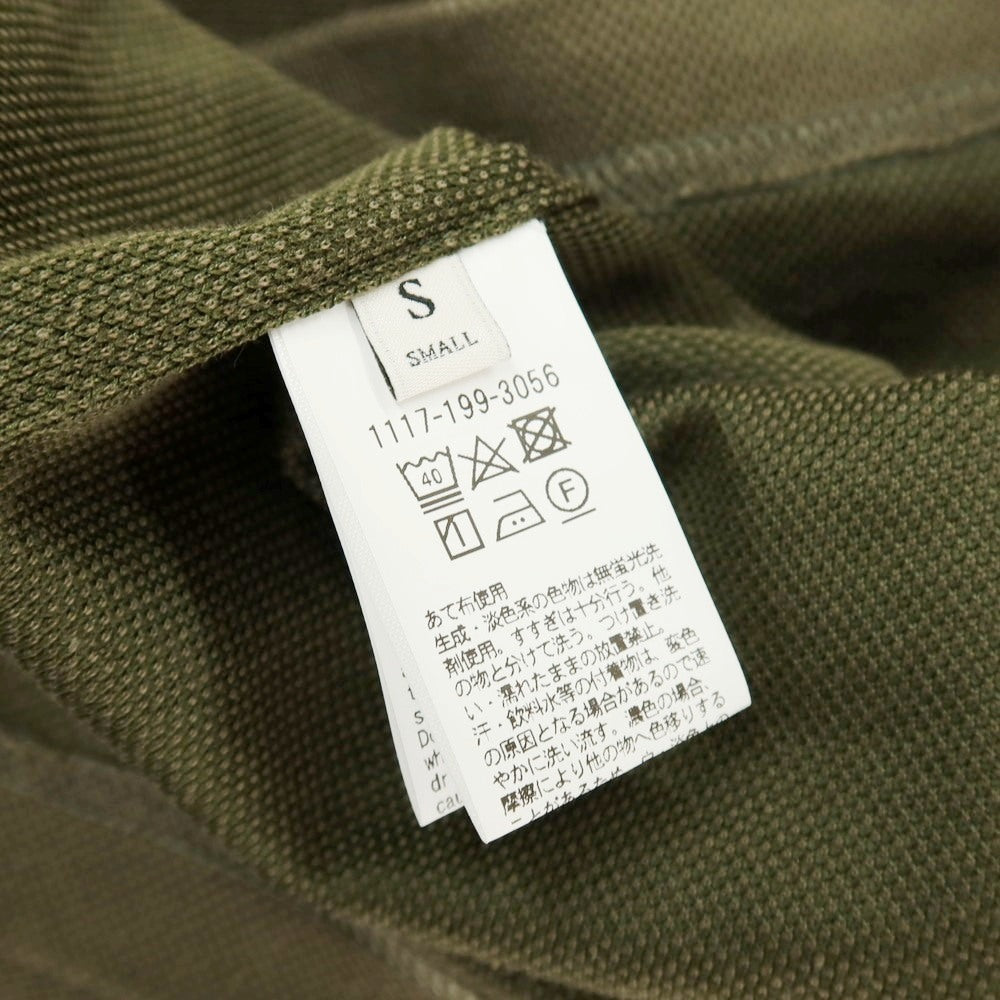 【中古】ユナイテッドアローズ UNITED ARROWS ポリエステルコットン 半袖ポロシャツ オリーブ【サイズS】【 状態ランクC 】【 メンズ 】