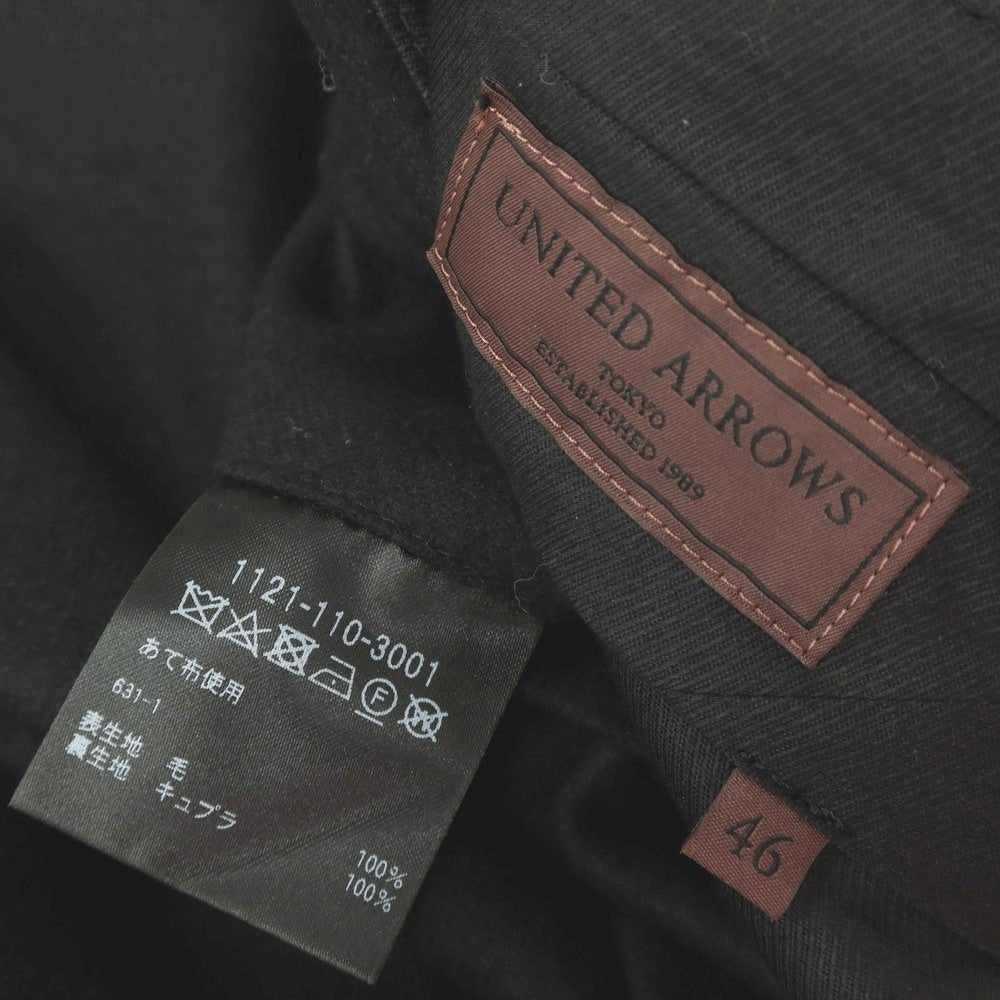 【中古】ユナイテッドアローズ UNITED ARROWS ウール カジュアルスラックスパンツ ブラック【サイズ46】【 状態ランクB 】【 メンズ 】