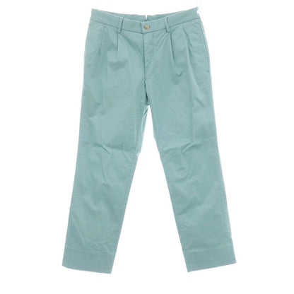 【中古】ユナイテッドアローズ UNITED ARROWS ストレッチ コットンリネン カジュアルスラックスパンツ ターコイズ系【サイズ46】【 状態ランクC 】【 メンズ 】