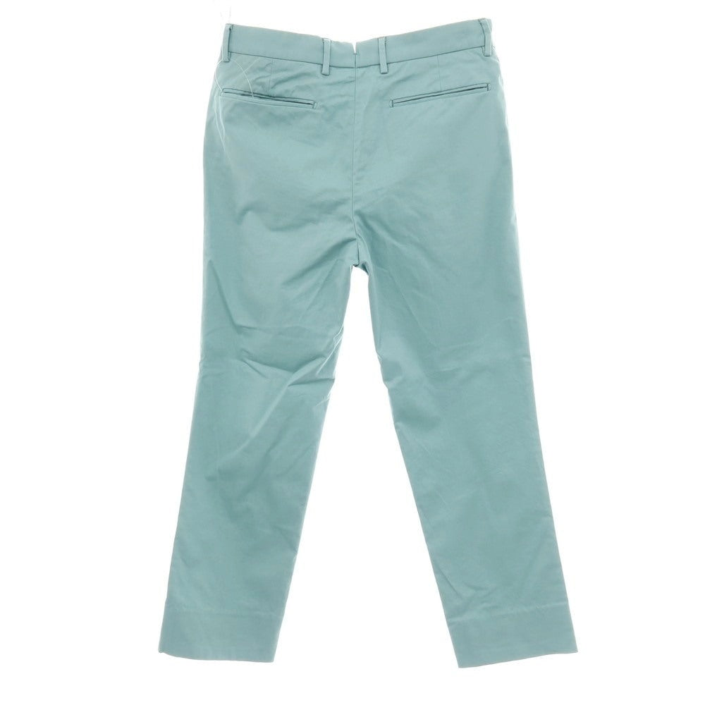 【中古】ユナイテッドアローズ UNITED ARROWS ストレッチ コットンリネン カジュアルスラックスパンツ ターコイズ系【サイズ46】【 状態ランクC 】【 メンズ 】