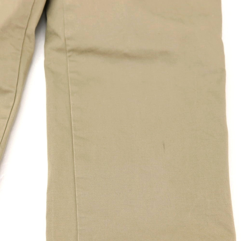 green label relaxing パンツスーツ 上下 ベージュ 洗える 中古】グリーンレーベルリラクシング green label relaxing コットン