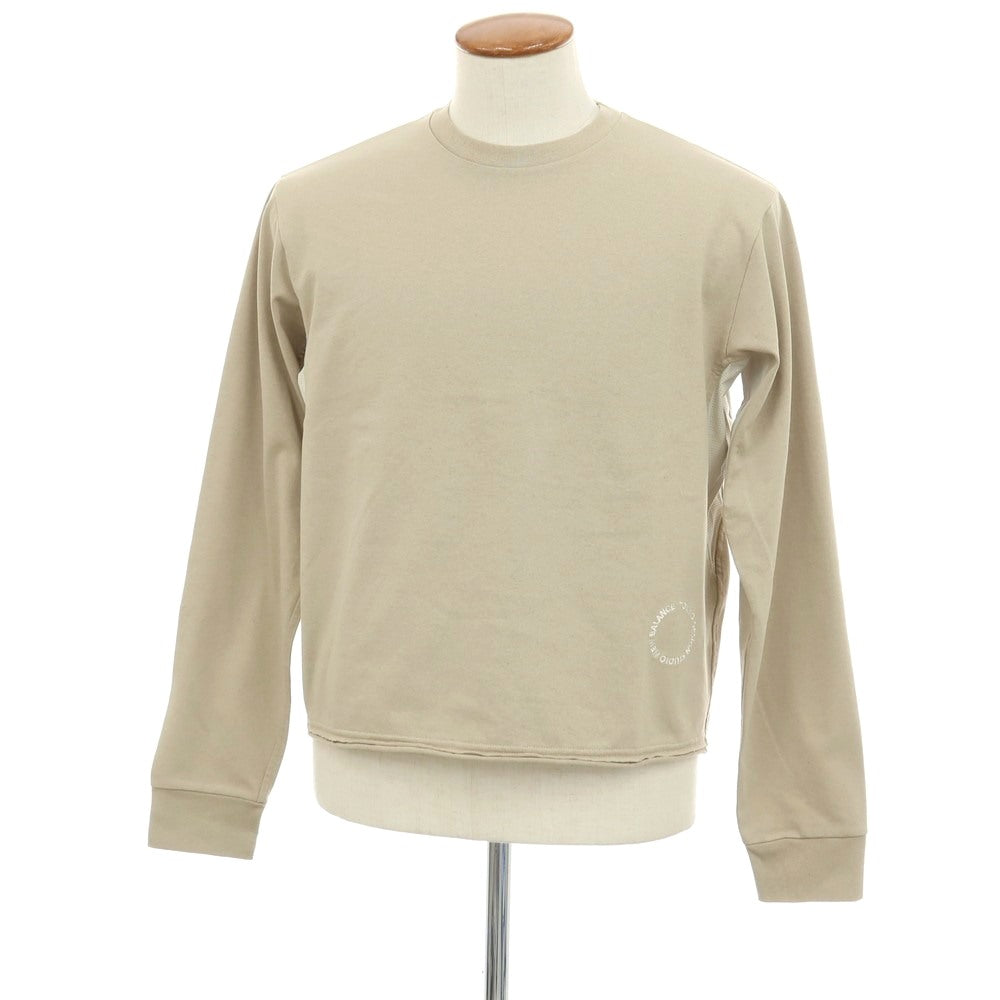 【中古】【未使用】ニューバランス NEW BALANCE tokyodesignstudio ポリエステルコットン クルーネック 長袖Ｔシャツ ベージュ【サイズ1】【 状態ランクS 】【 ユニセックス 】