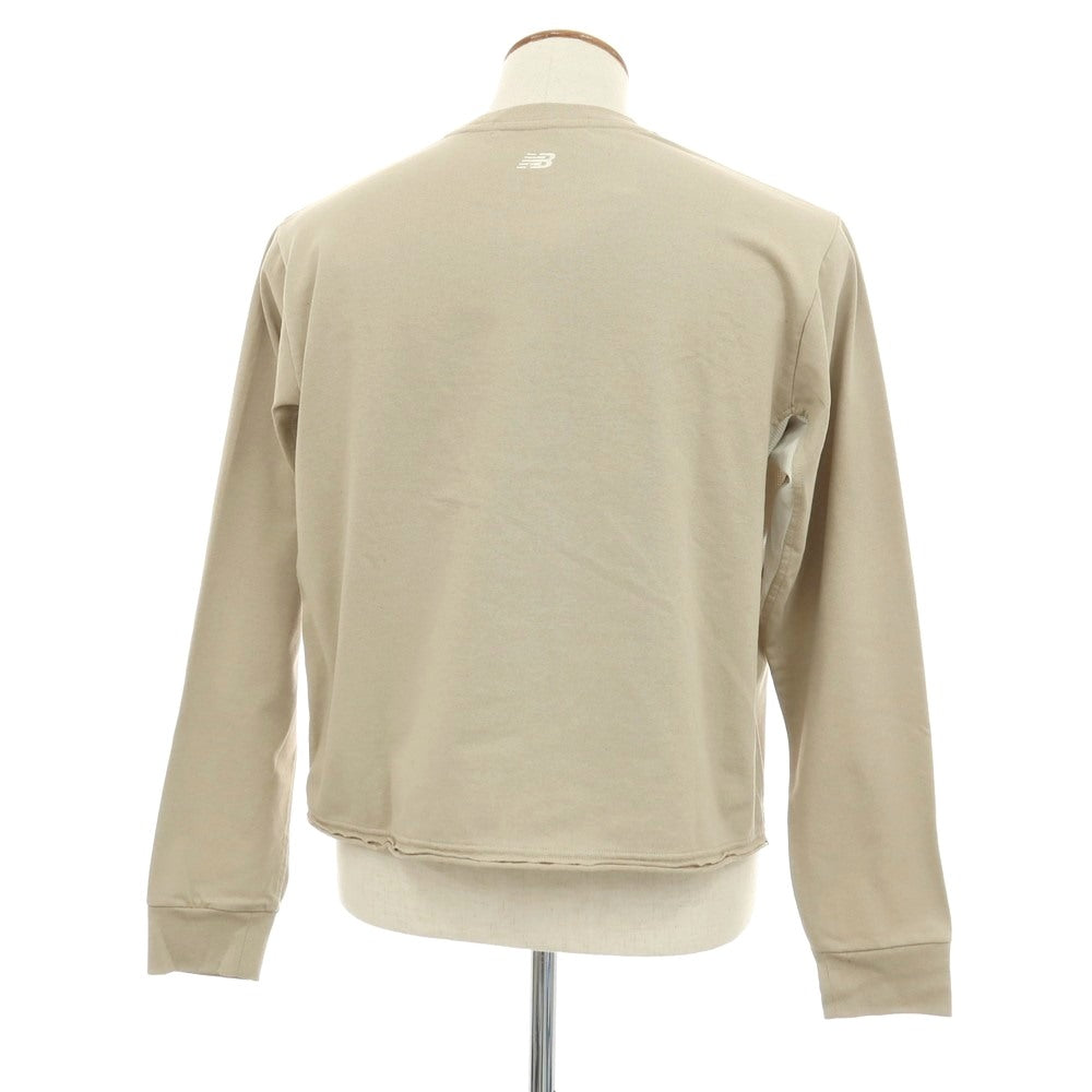 【中古】【未使用】ニューバランス NEW BALANCE tokyodesignstudio ポリエステルコットン クルーネック 長袖Ｔシャツ ベージュ【サイズ1】【 状態ランクS 】【 ユニセックス 】