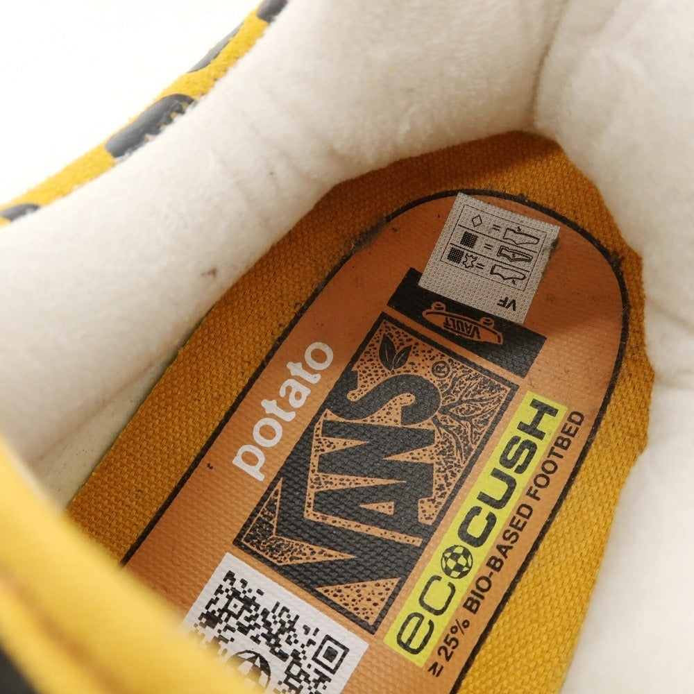 【中古】ヴァンズ ボルト VANS VAULT × Imran Potato スエード スニーカー イエローxブラック【サイズ27】【 状態ランクB 】【 メンズ 】