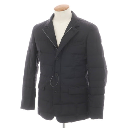 【中古】ヘルノ Herno Laminar GORE-TEX INFINIUM WINDSTOPPER テーラード ダウンジャケット ブラック【サイズ46】【 状態ランクB 】【 メンズ 】