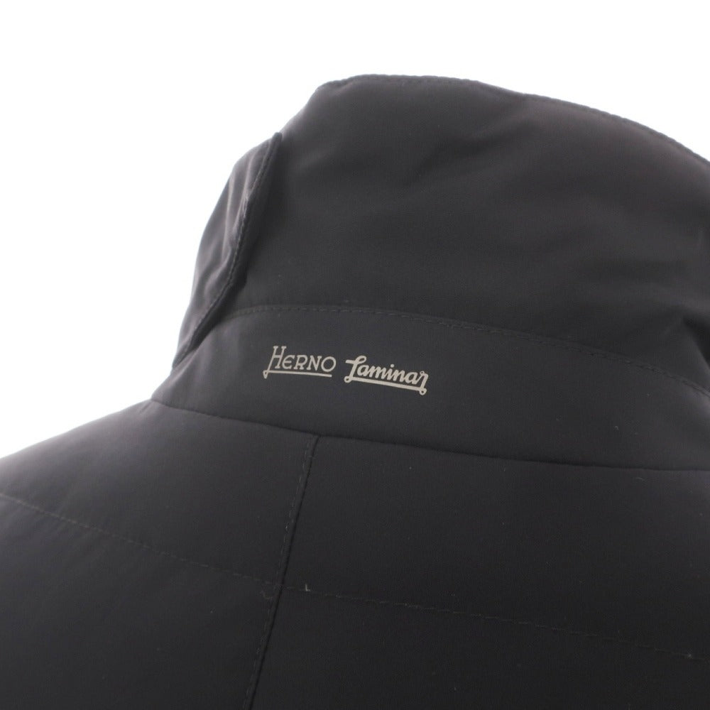 【中古】ヘルノ Herno Laminar GORE-TEX INFINIUM WINDSTOPPER テーラード ダウンジャケット ブラック【サイズ46】【 状態ランクB 】【 メンズ 】