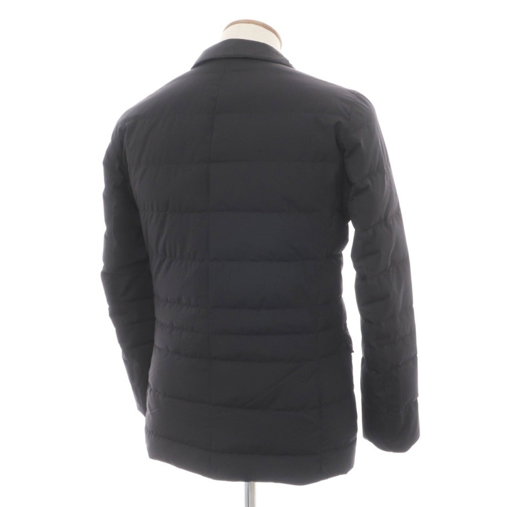 【中古】ヘルノ Herno Laminar GORE-TEX INFINIUM WINDSTOPPER テーラード ダウンジャケット ブラック【サイズ46】【 状態ランクB 】【 メンズ 】