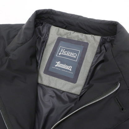 【中古】ヘルノ Herno Laminar GORE-TEX INFINIUM WINDSTOPPER テーラード ダウンジャケット ブラック【サイズ46】【 状態ランクB 】【 メンズ 】