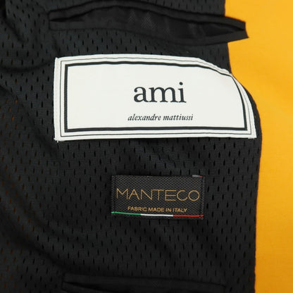 【中古】アミ ami コットンレーヨン ダブルジップ スイングトップ オレンジ【サイズS】【 状態ランクB 】【 メンズ 】