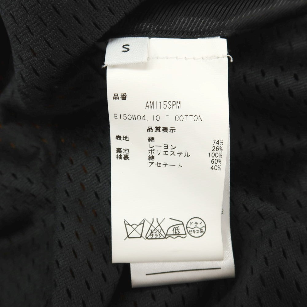 【中古】アミ ami コットンレーヨン ダブルジップ スイングトップ オレンジ【サイズS】【 状態ランクB 】【 メンズ 】