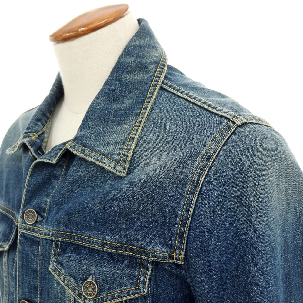 【中古】ドルチェアンドガッバーナ DOLCE&amp;GABBANA コットン デニムジャケット ブルー【サイズ48】【 状態ランクB 】【 メンズ 】
