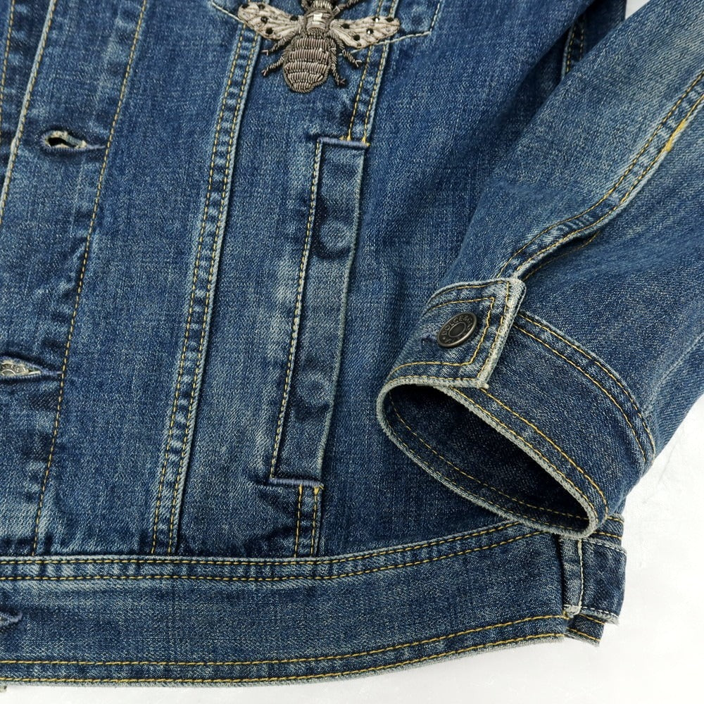 【中古】ドルチェアンドガッバーナ DOLCE&amp;GABBANA コットン デニムジャケット ブルー【サイズ48】【 状態ランクB 】【 メンズ 】