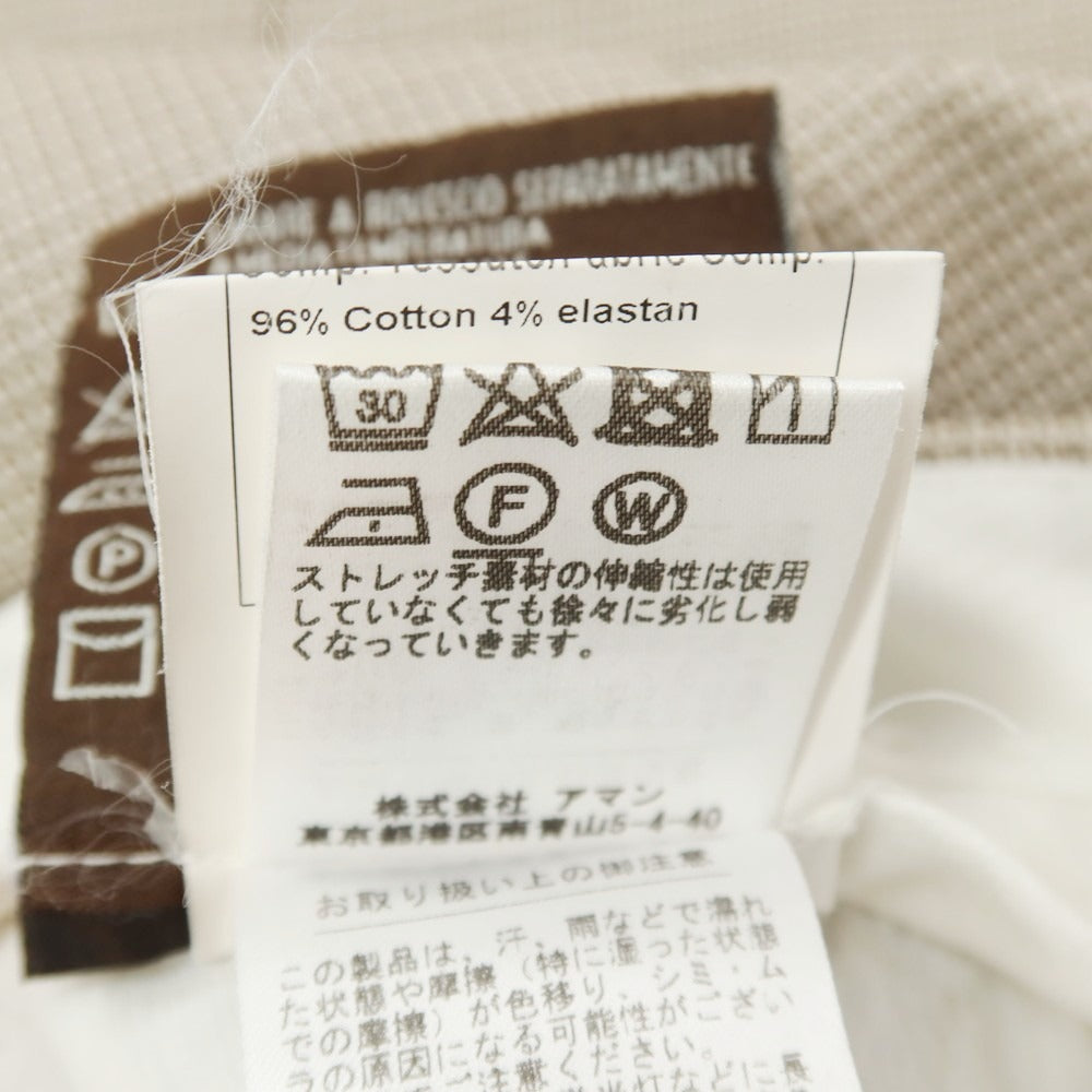 【中古】ベルウィッチ BERWICH clochard ストレッチ コットン カジュアルスラックスパンツ ベージュ【サイズ46】【 状態ランクB 】【 メンズ 】