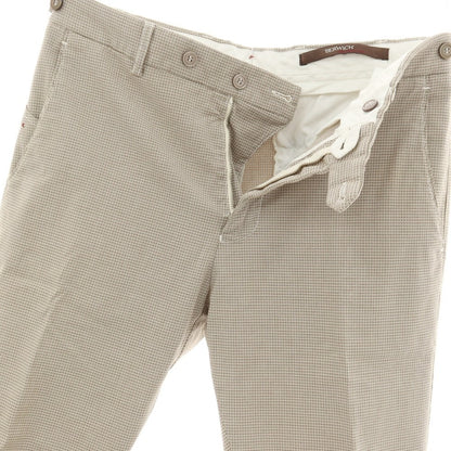 【中古】ベルウィッチ BERWICH clochard ストレッチ コットン カジュアルスラックスパンツ ベージュ【サイズ46】【 状態ランクB 】【 メンズ 】
