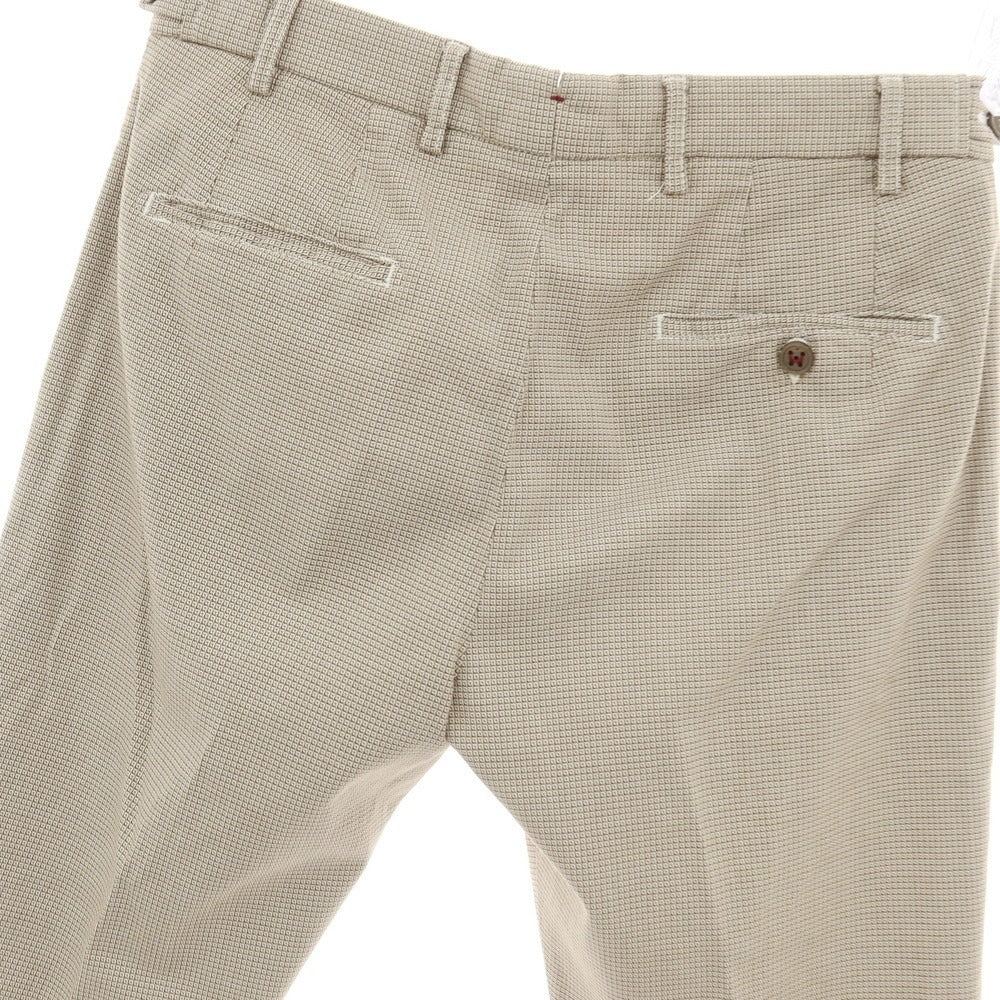 【中古】ベルウィッチ BERWICH clochard ストレッチ コットン カジュアルスラックスパンツ ベージュ【サイズ46】【 状態ランクB 】【 メンズ 】