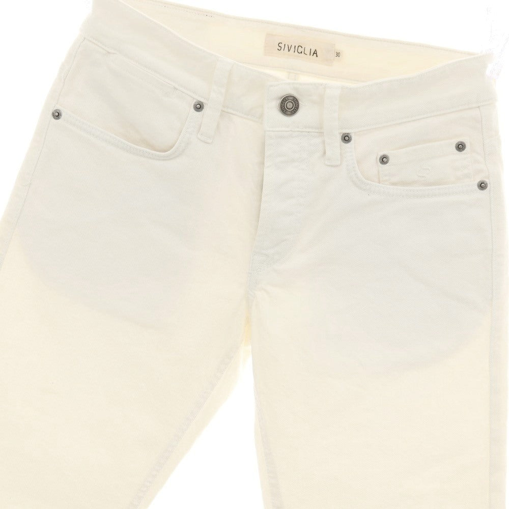 【中古】シビリア SIVIGLIA ストレッチ コットン デニムパンツ ホワイト【サイズ30】【 状態ランクB 】【 メンズ 】