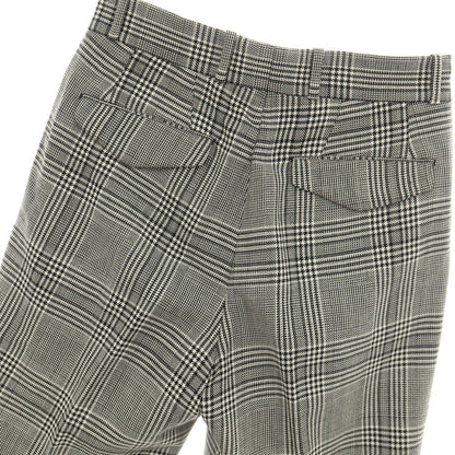 【中古】ユナイテッドアローズ UNITED ARROWS ウール グレンチェック カジュアルスラックスパンツ ブラックxホワイト【サイズS】【 状態ランクB 】【 メンズ 】