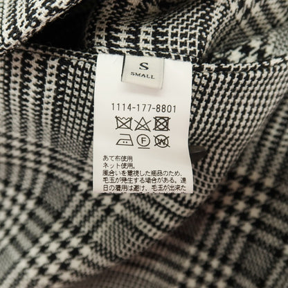 【中古】ユナイテッドアローズ UNITED ARROWS ウール グレンチェック カジュアルスラックスパンツ ブラックxホワイト【サイズS】【 状態ランクB 】【 メンズ 】